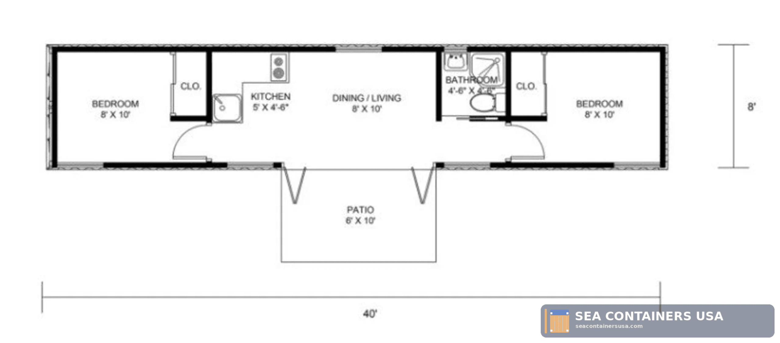 QUEEN C04, 40ft Container House, Shipping Container House - Image 3