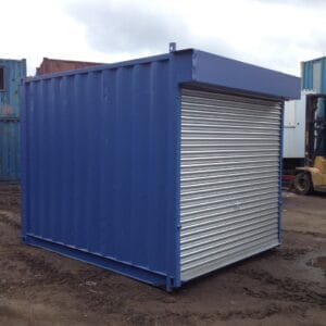 10FT x 8FT Blue Used Shipping Container With Roller Shutter